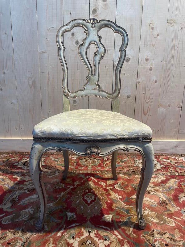 Set Of 6 Louis XV Venetian Chairs-photo-5