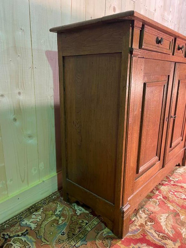 Louis Philippe Buffet In Solid Oak -photo-2