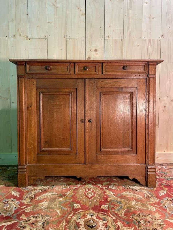 Louis Philippe Buffet In Solid Oak 