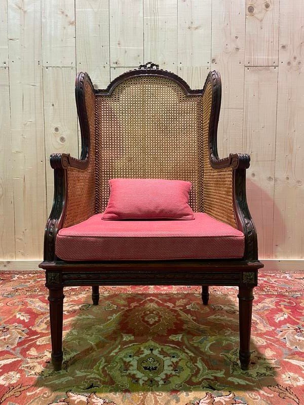 Bergère - Louis XVI Style Cane Armchair  -photo-2