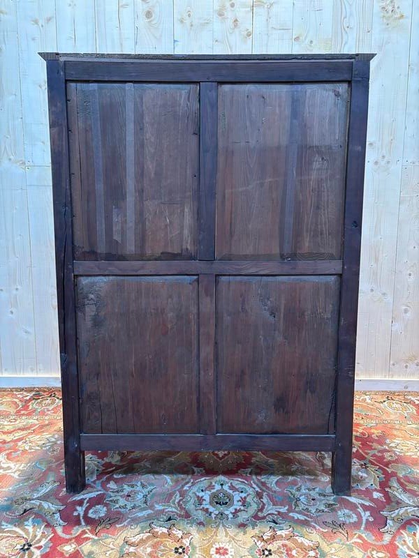 Empire Style Bookcase/display Cabinet In Cherry Wood.-photo-1