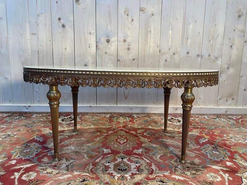 Louis XVI Style Oval Coffee Table 