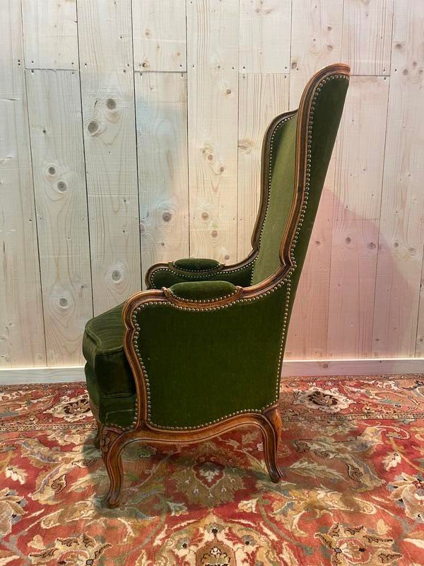 Armchair - Louis XV Bergère With Ears -photo-2