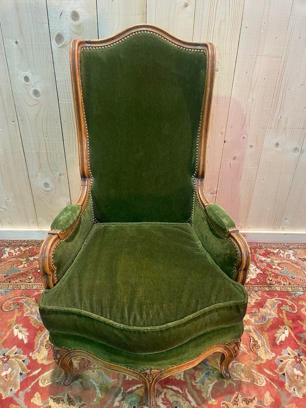 Armchair - Louis XV Bergère With Ears -photo-4