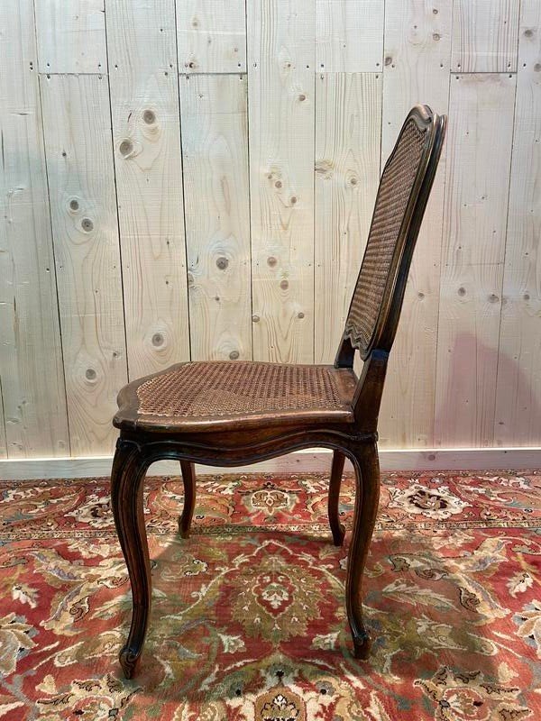 8 Louis XV Period Chairs In Cane -photo-3