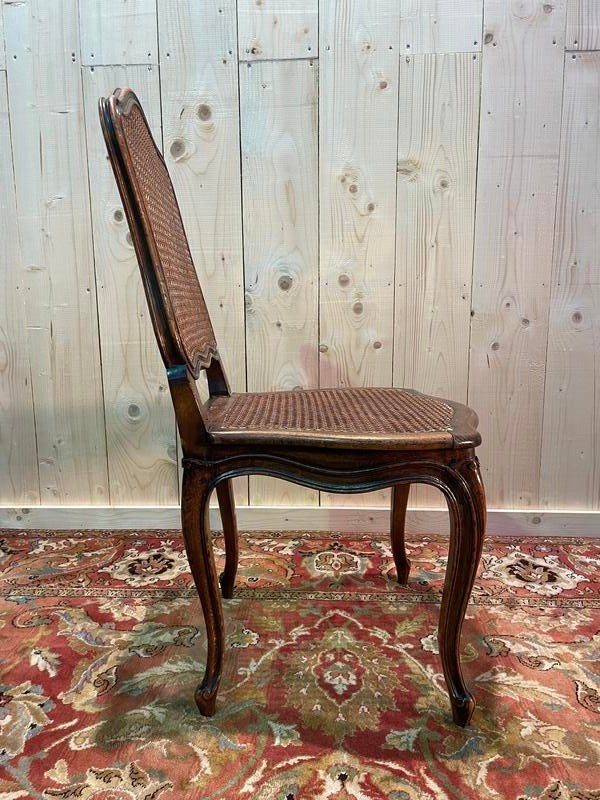 8 Louis XV Period Chairs In Cane -photo-3