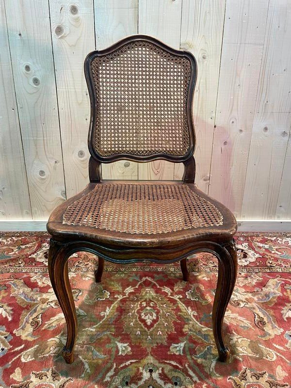 8 Louis XV Period Chairs In Cane -photo-4