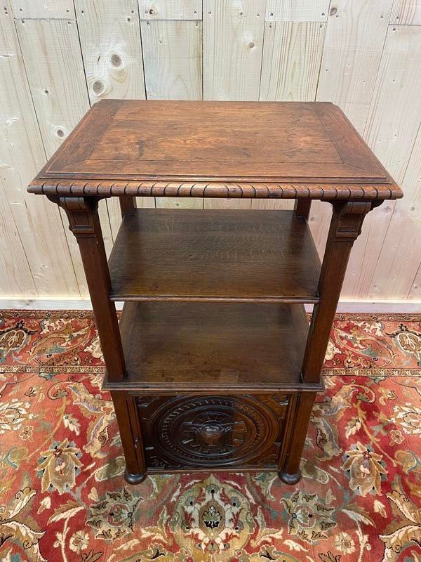 Shelf - Renaissance Style Oak Sideboard -photo-1