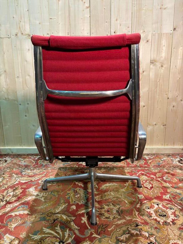 Fauteuil Et Ottoman Bauhaus De Charles Eames En Aluminium -photo-1