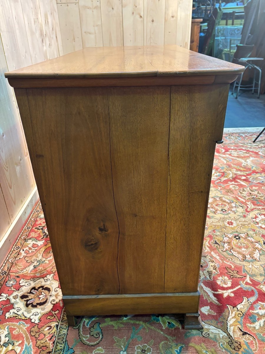 Louis Philippe Chest Of Drawers In Blond Walnut-photo-2