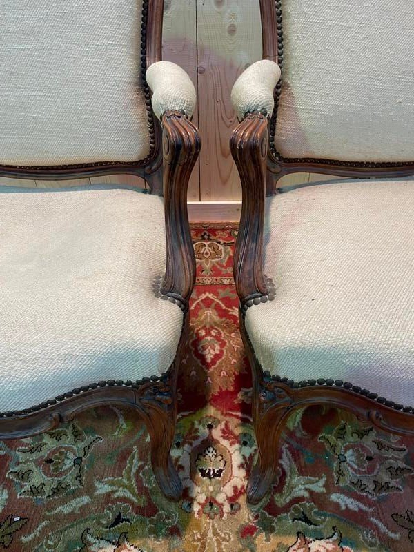 Pair Of Louis XV Armchairs To Restore -photo-3