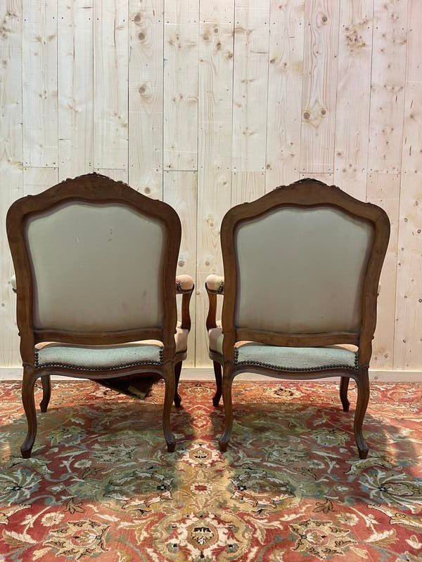 Pair Of Louis XV Armchairs To Restore -photo-2