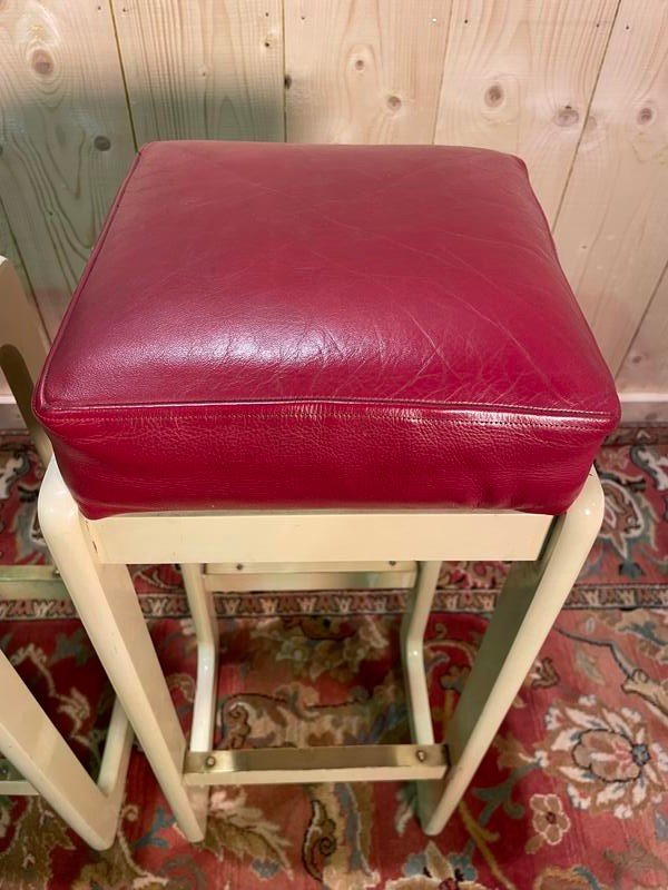 Set Of 3 Bar Stools 1970 -photo-4