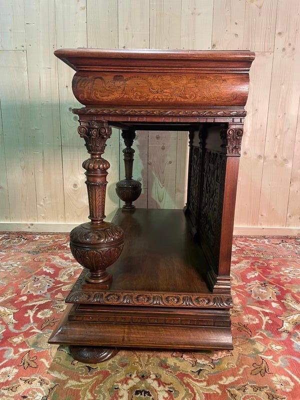 Console - Haute Epoque / Renaissance Style Serving Table -photo-4