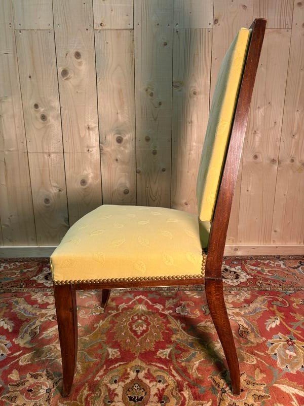 6 Mahogany Chairs In The Arbus Style -photo-5