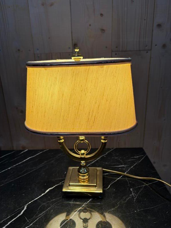 Set Of 2 Gold Metal Lamps -photo-5