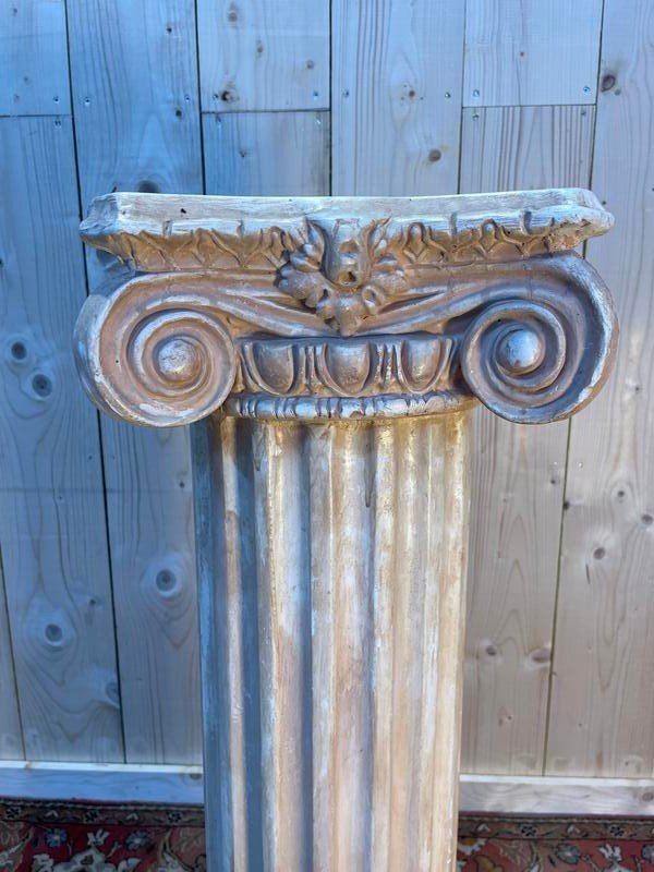 Plaster Corinthian Presentation Stand Or Column -photo-3