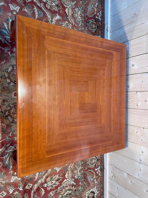 Cherrywood Coffee Table By Léon Krier For Giorgetti-photo-2