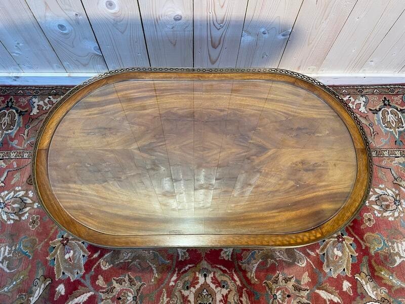 Louis XVI Style Oval Coffee Table-photo-1