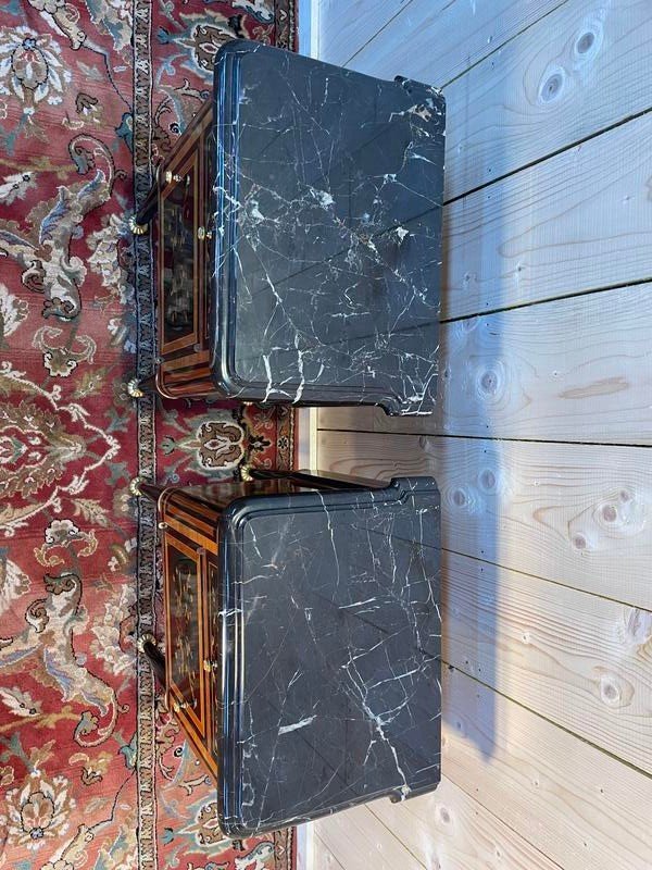 Paire De Tables De Chevets De Style Louis XVI Jansen-photo-6