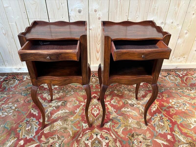 Pair Of Louis XV Style Bedside Tables-photo-4