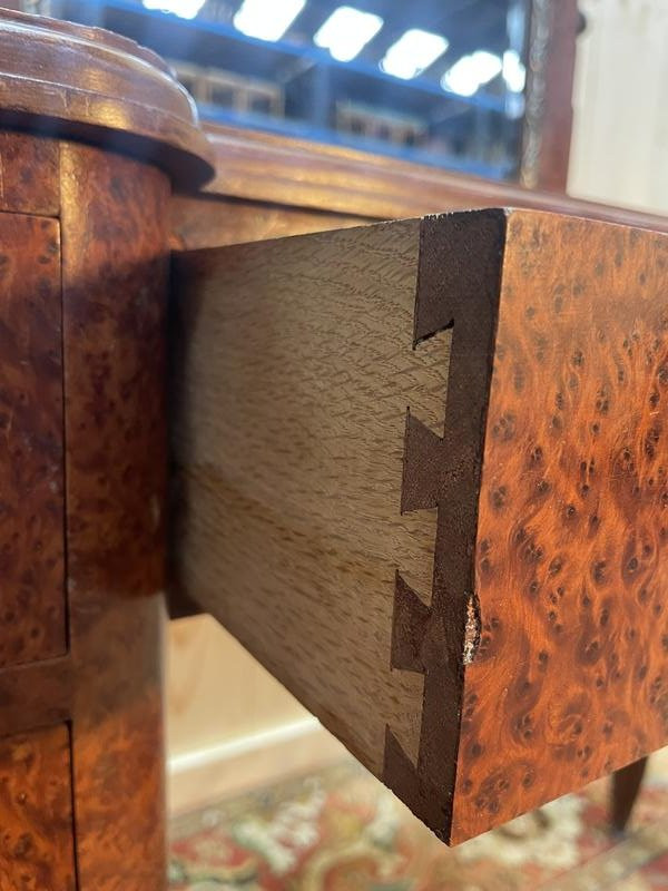 Art Deco Dressing Table In Thuya Burl Veneer-photo-2