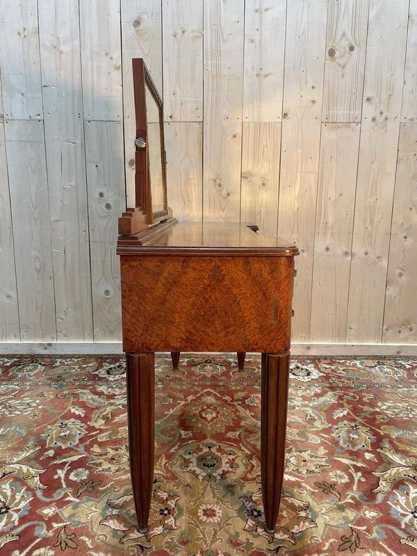 Art Deco Dressing Table In Thuya Burl Veneer-photo-3