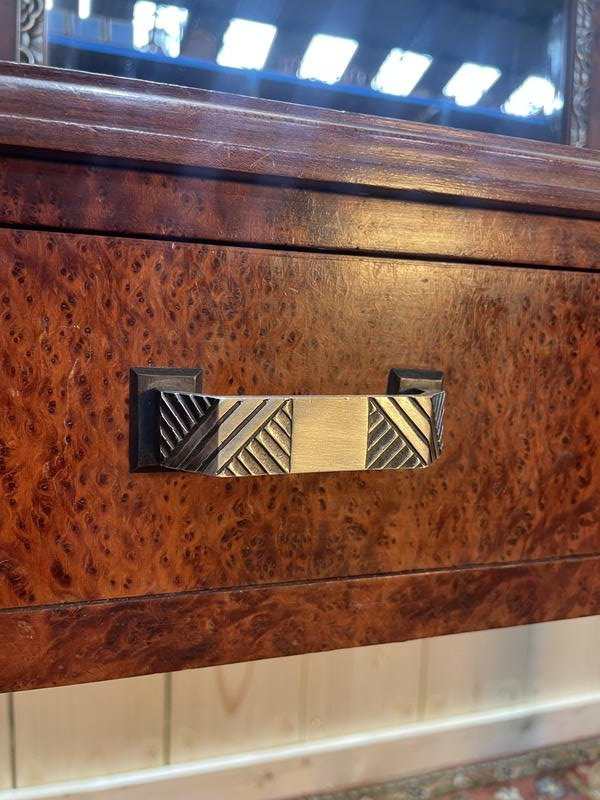 Art Deco Dressing Table In Thuya Burl Veneer-photo-4