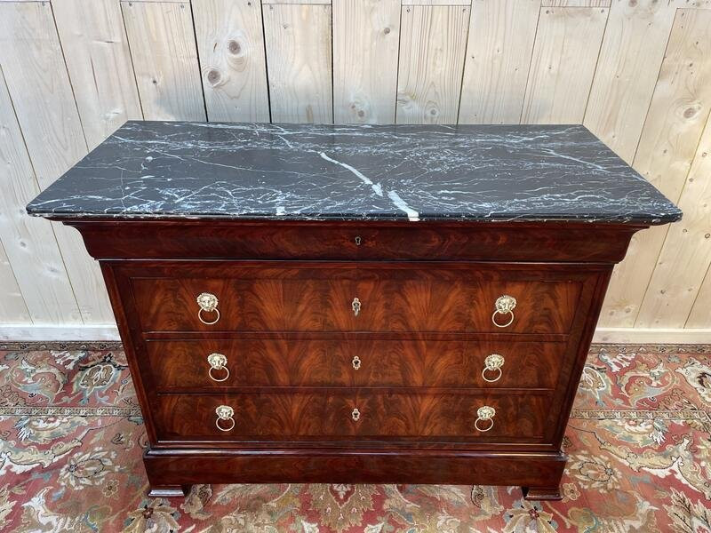 Louis Philippe Period Chest Of Drawers In Mahogany -photo-3