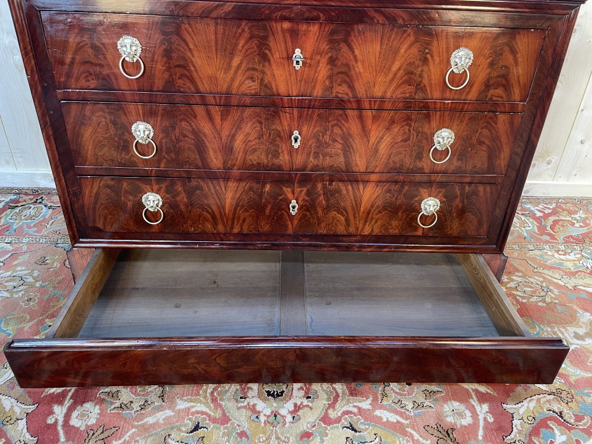 Louis Philippe Period Chest Of Drawers In Mahogany -photo-2