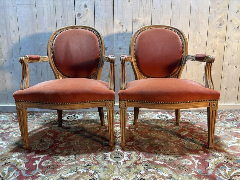 Pair Of Louis XVI Armchairs 