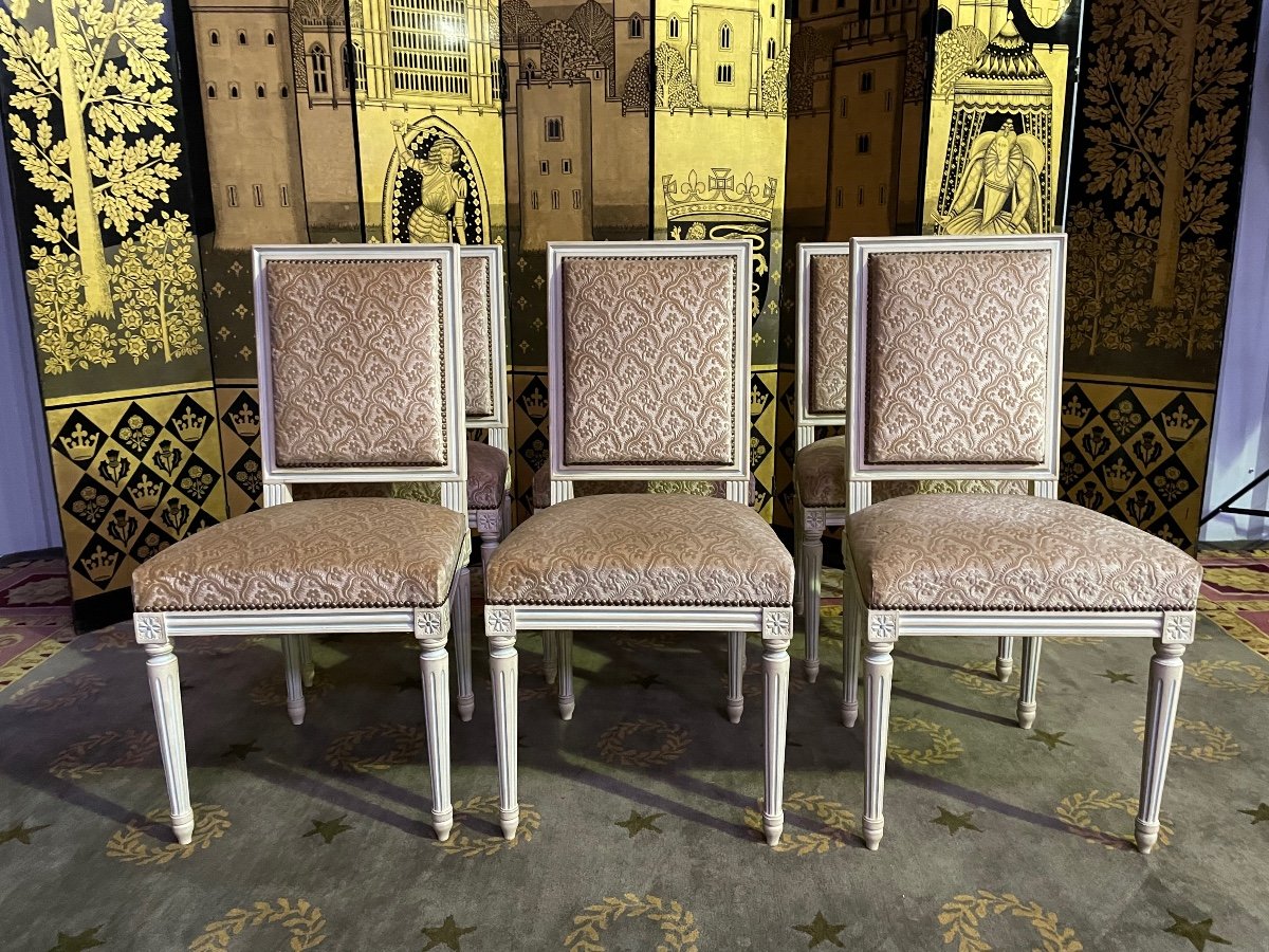 Suite Of 6 Louis XVI Style Chairs