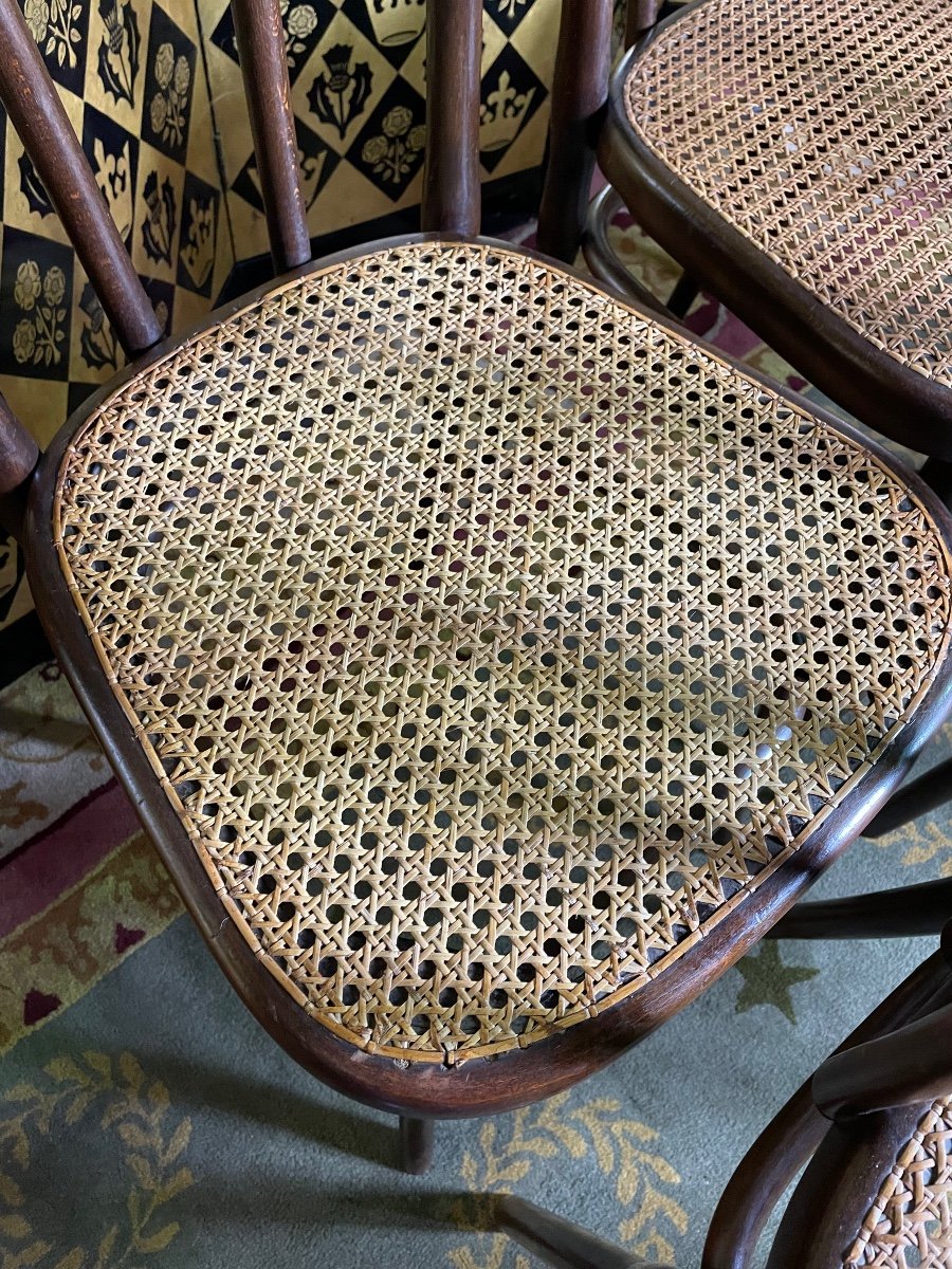 Suite Of 8 Thonet Bistro Chairs 56-photo-1