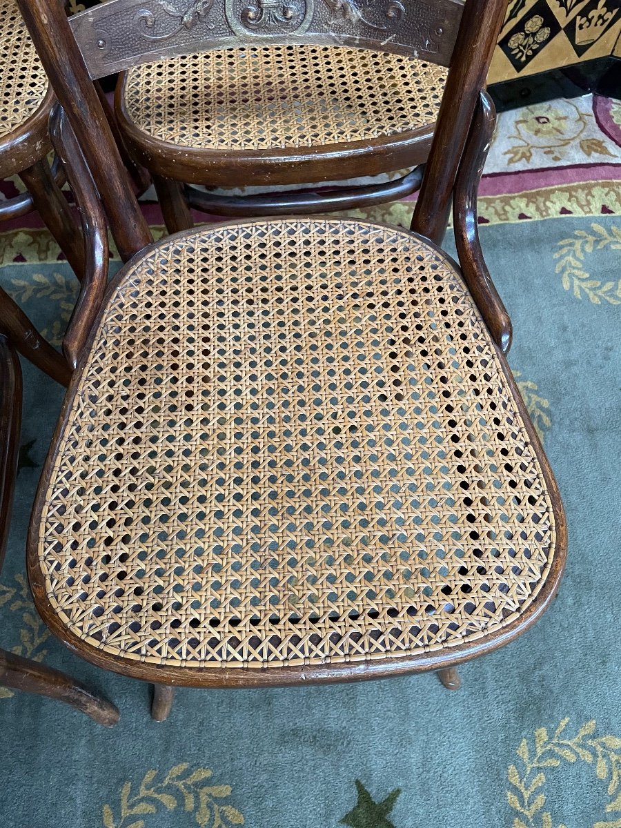 Suite De 6 Chaises Bistrot THONET 97-photo-4