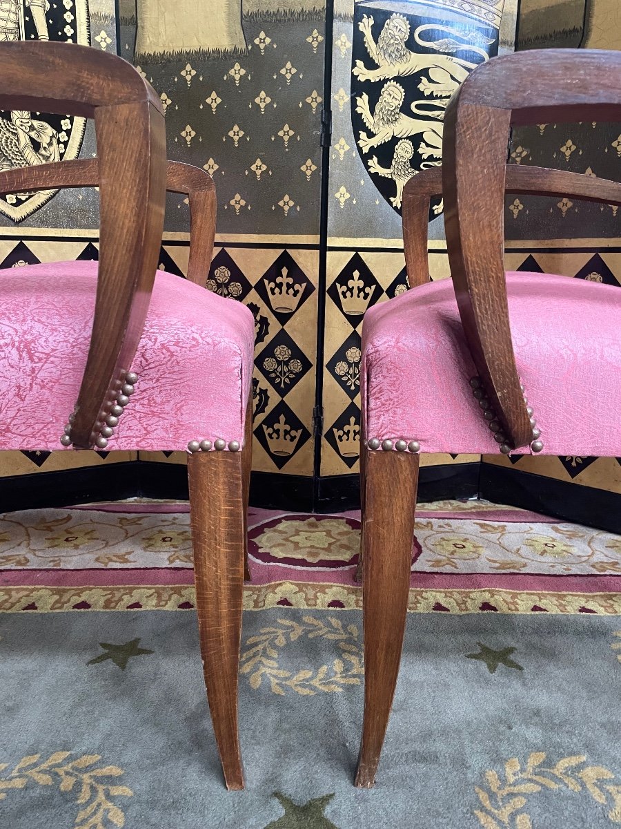 Pair Of Bridge Armchairs-photo-4