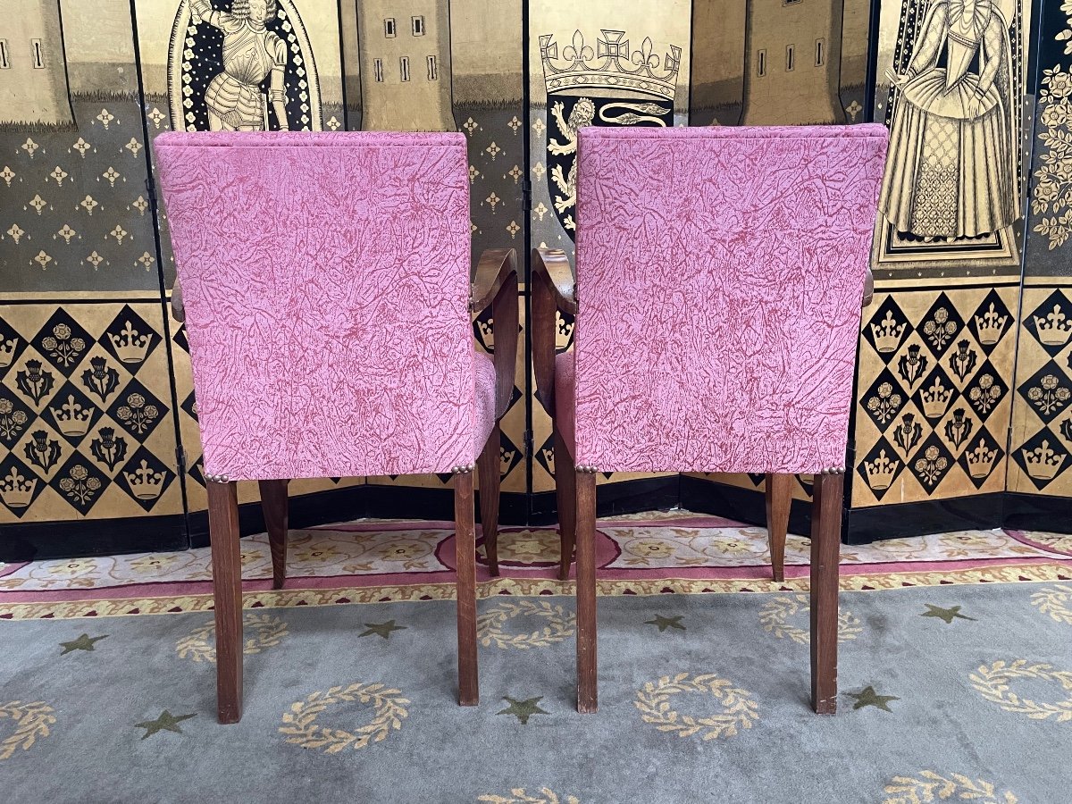 Pair Of Bridge Armchairs-photo-5