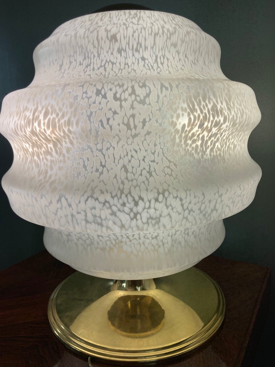 70s Lamp In Clichy Glassware-photo-2