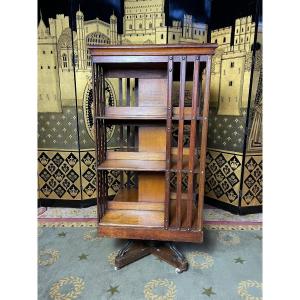 Rotating Library In Oak 1900