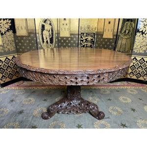Dining Table - Indonesian Pedestal Table