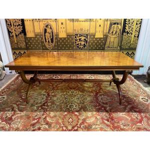 Empire Style Mahogany Dining Table