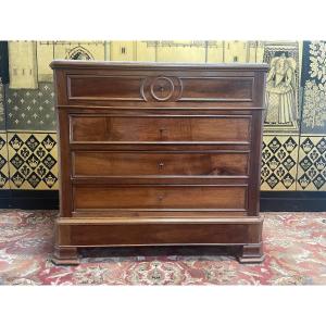 Commode Louis Philippe En Noyer 