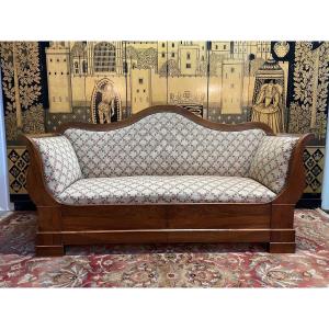 Sofa - Boat Bench Louis Philippe Period Walnut