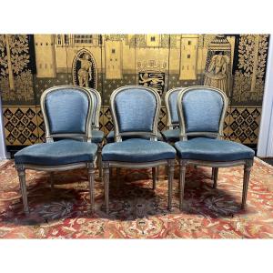 Suite Of 6 Louis XVI Style Chairs 