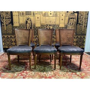 Suite Of 6 Louis XVI Style Cane Chairs 