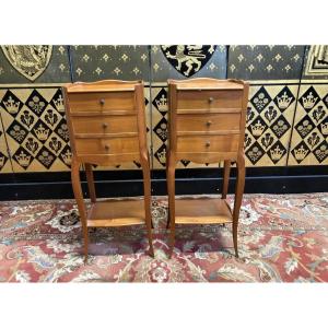 Pair Of Louis XV Style Bedside Tables