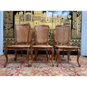 Suite Of 6 Louis XV Cane Chairs