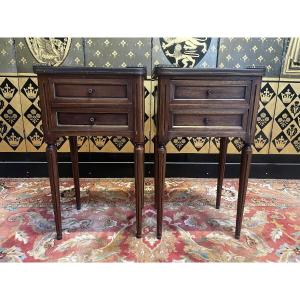 Pair Of Louis XVI Style Bedside Tables