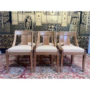 Suite Of 6 Empire Style Gondola Chairs 