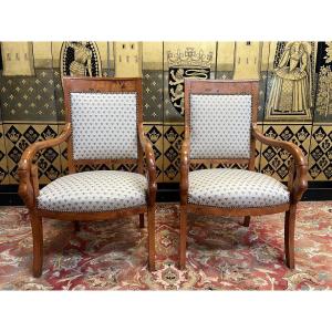 Pair Of Empire Style Armchairs 