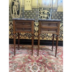 Pair Of Louis XVI Style Bedside Tables